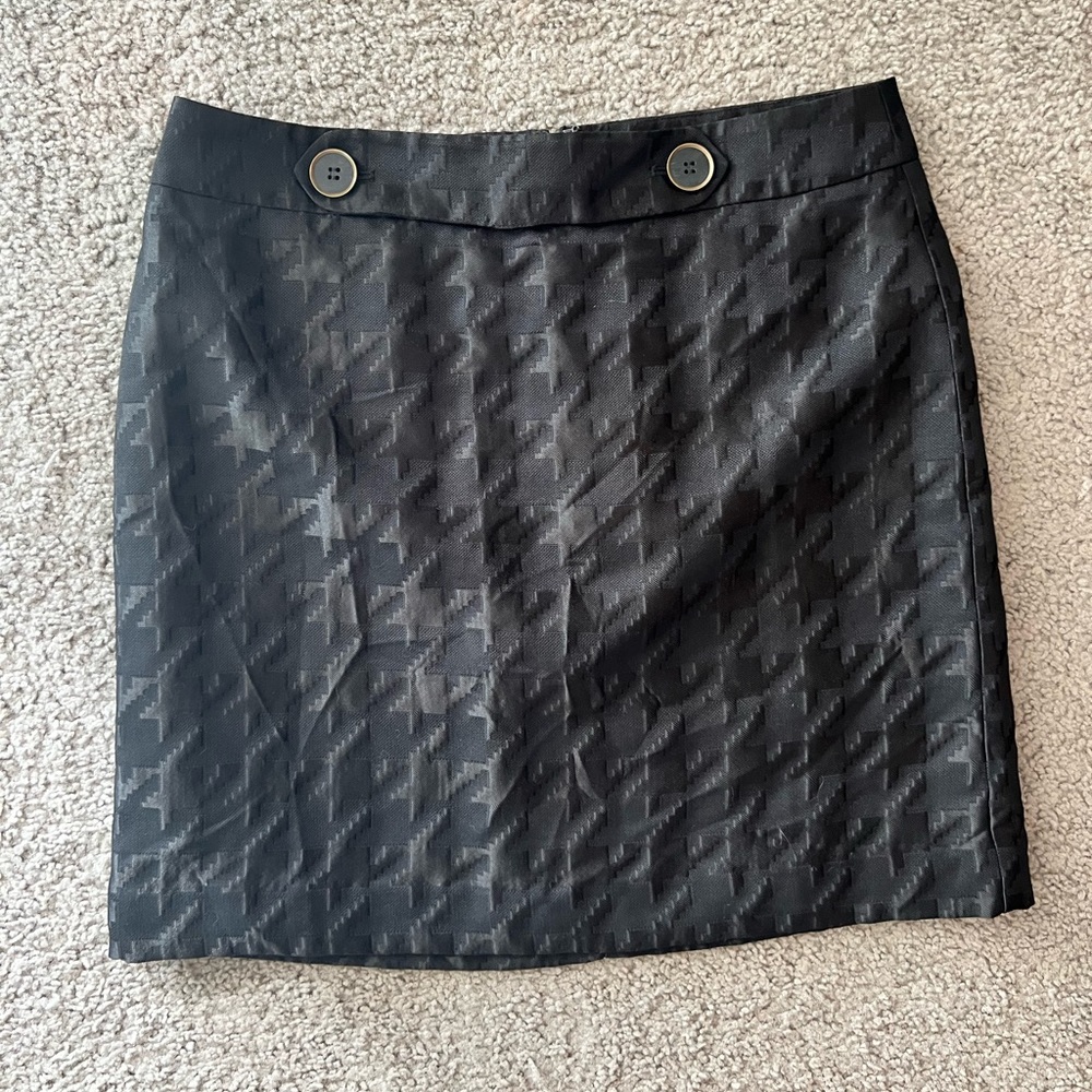Vintage Houndstooth Mini Skirt